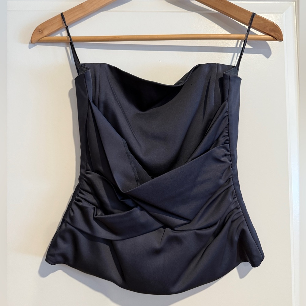 BCBGMaxAzria satin tube top size xs